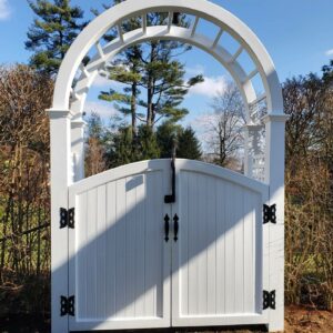 Arbor with double arche gate